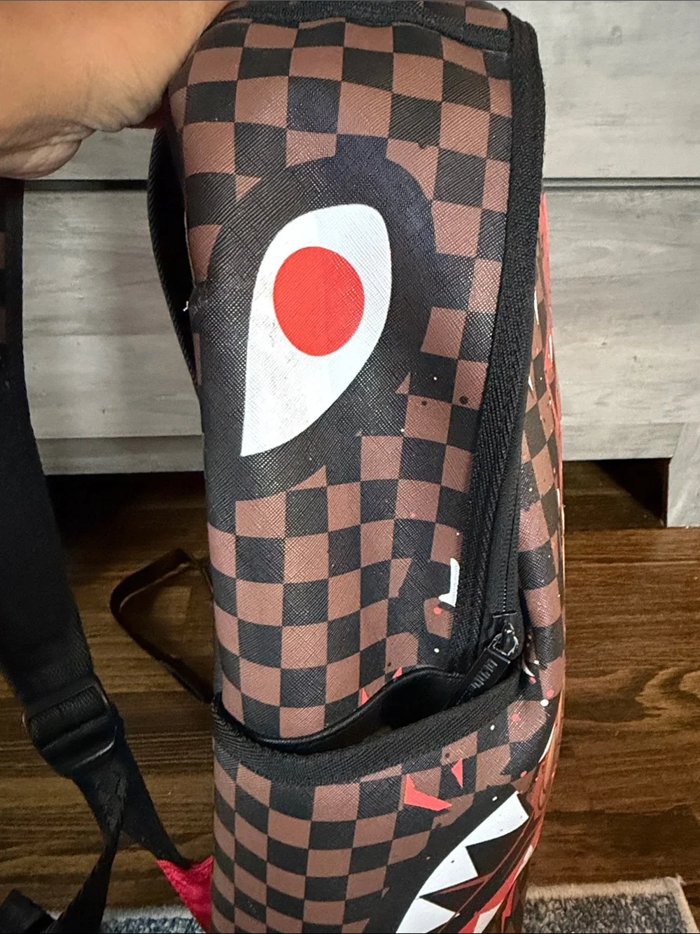 Sprayground Red and Black Taz Looney Tunes Graphic Backpack